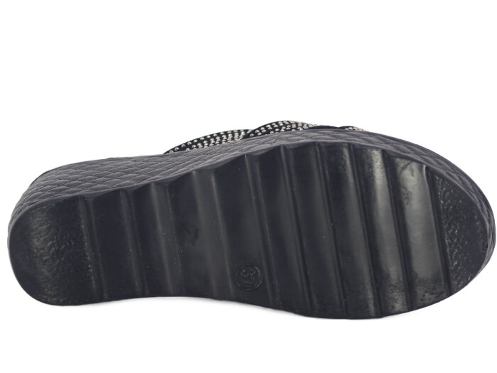 Serra Zenne 912-2026 Taşlı Enj. Yüksek Kutulu Günlük Terlik Füme - 3