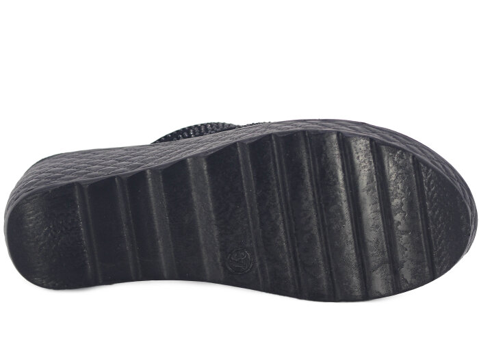 Serra Zenne 912-2026 Taşlı Enj. Yüksek Kutulu Günlük Terlik Siyah - 3