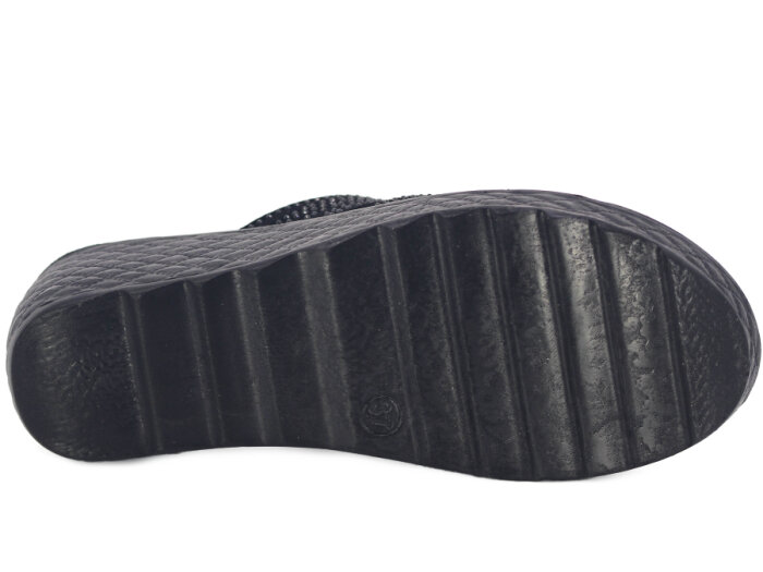 Serra Zenne 912-2026 Taşlı Enj. Yüksek Kutulu Günlük Terlik Siyah - 3