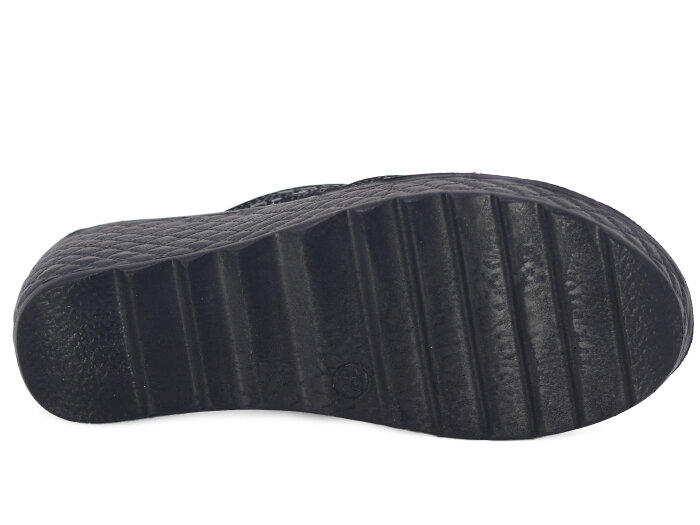 Serra Zenne 914 Taşlı Enj. Yüksek Kutulu Günlük Terlik Siyah - 3