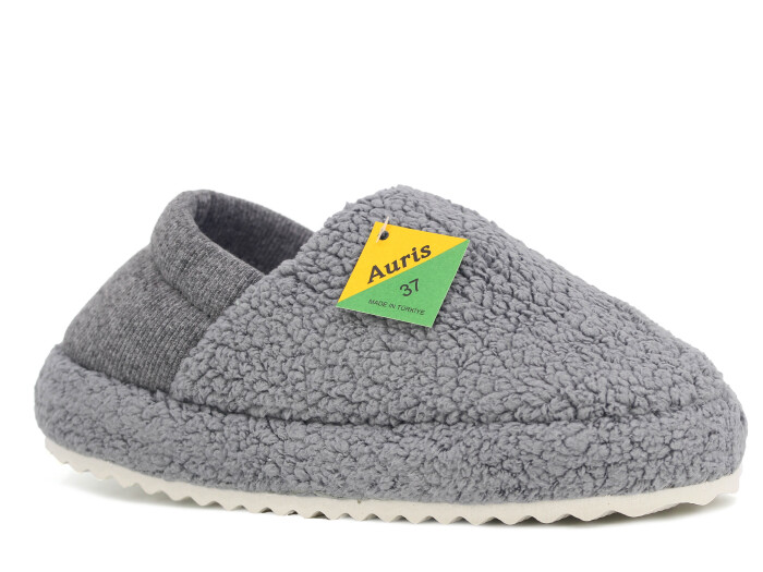 Auris Zenne ŞK Lastikli Ev Ayakkabısı Gri - 1