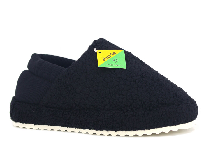 Auris Zenne ŞK Lastikli Ev Ayakkabısı Siyah - Auris