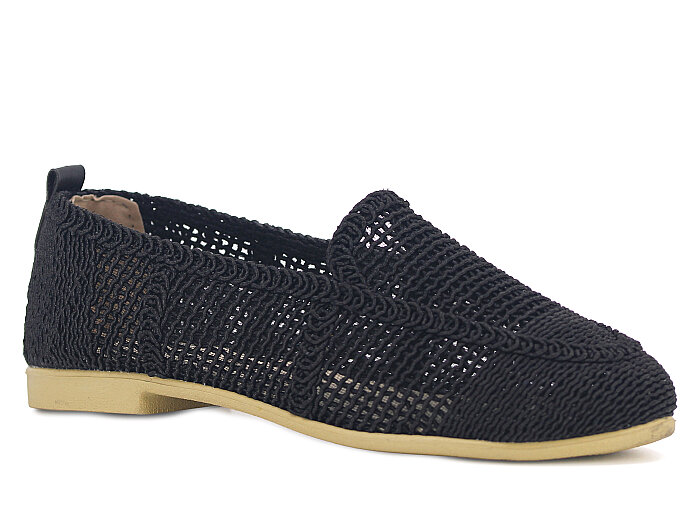 Sıla Zenne 2026 Dantelli Babet Ayakkabı Siyah - 1