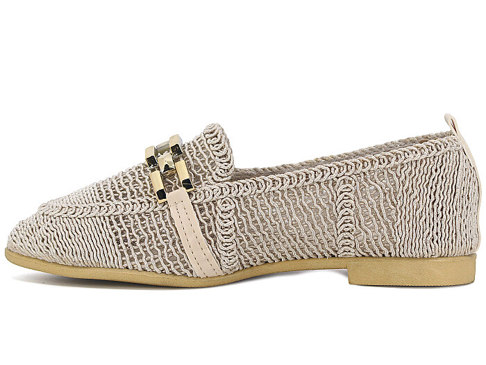 Sıla Zenne 2026 Tokalı Dantelli Babet Ayakkabı Krem - 2