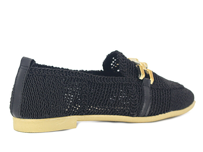 Sıla Zenne 2026 Tokalı Dantelli Babet Ayakkabı Siyah - 3