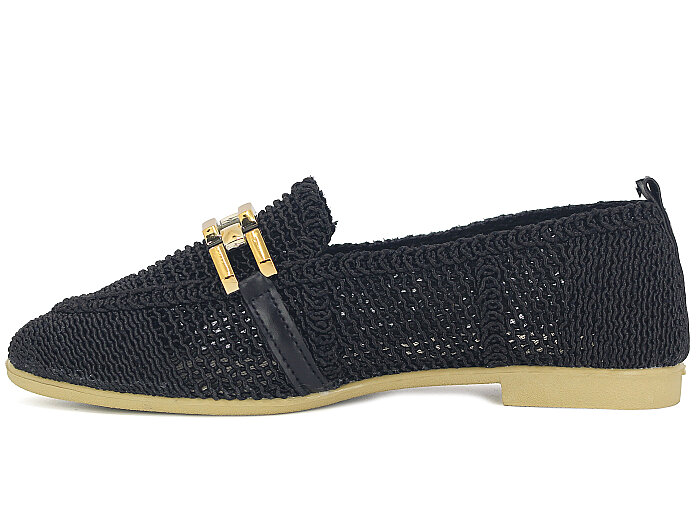 Sıla Zenne 2026 Tokalı Dantelli Babet Ayakkabı Siyah - Sıla (1)