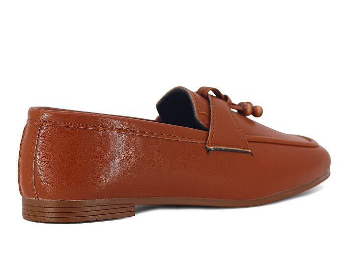 Sıla Zenne A-50 Babet Ayakkabı Taba Cilt - 3