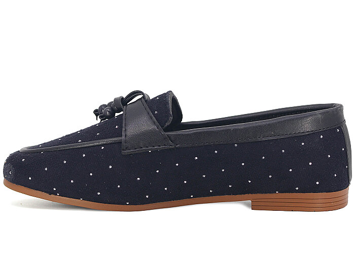 Sıla Zenne A-51 Taşlı Babet Ayakkabı Taşlı Siyah - Sıla (1)