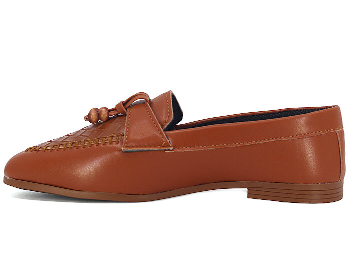 Sıla Zenne A-53 Boncuklu Babet Ayakkabı Taba - Sıla (1)