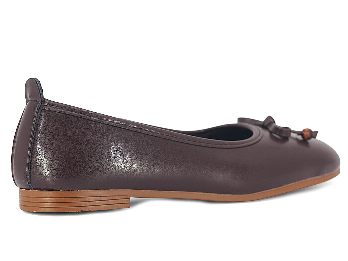 Sıla Zenne B-34 Cilt Babet Ayakkabı Kahve Cilt - 3