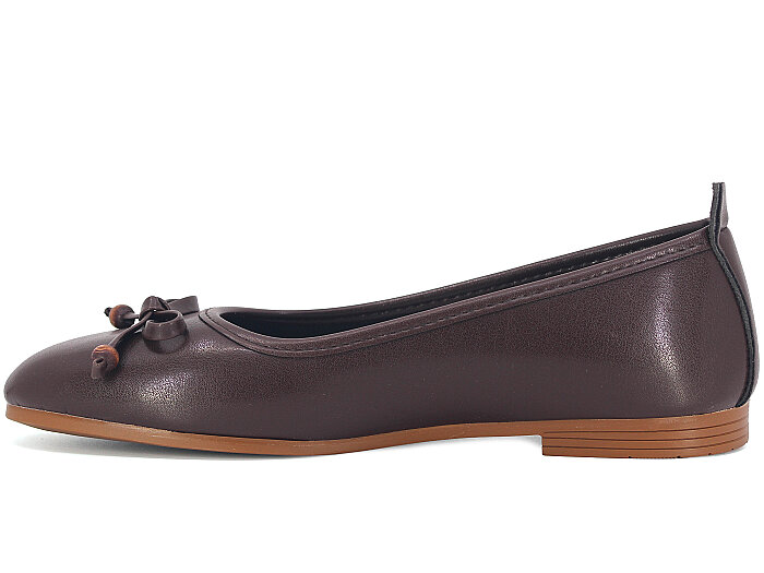 Sıla Zenne B-34 Cilt Babet Ayakkabı Kahve Cilt - Sıla (1)