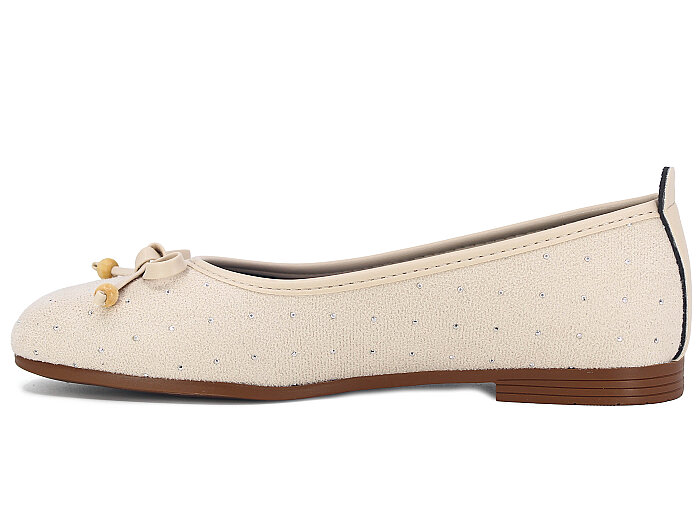 Sıla Zenne B-35 Taşlı Babet Ayakkabı Taşlı Bej - Sıla (1)