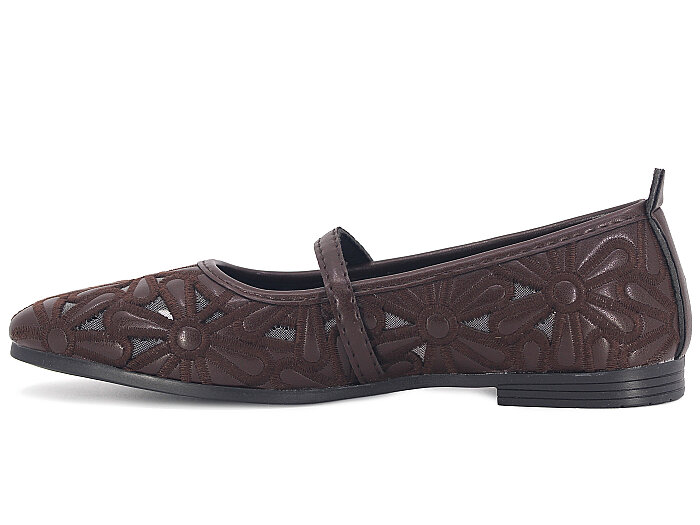 Sıla Zenne L-001 Lacer Babet Ayakkabı Kahve - 3