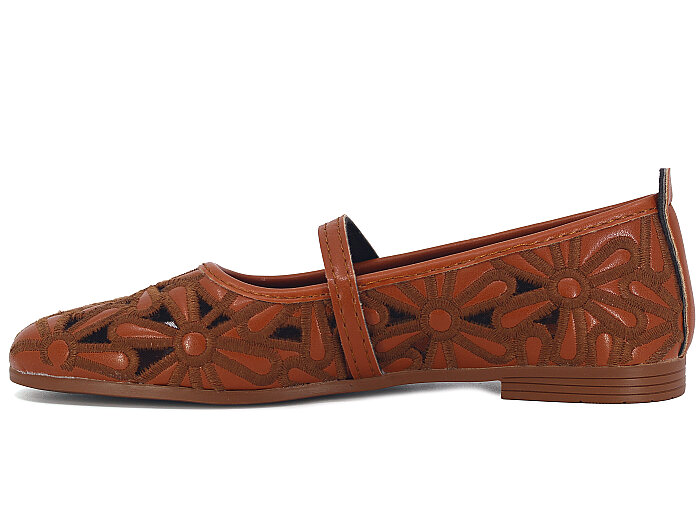 Sıla Zenne L-001 Lacer Babet Ayakkabı Taba - Sıla (1)