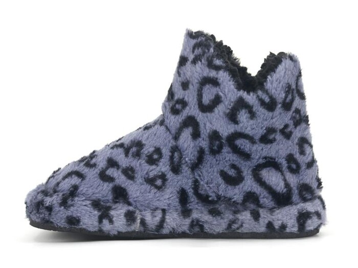 Sıla Zenne Leopar Desenli Ev Botu Gri - Sıla (1)
