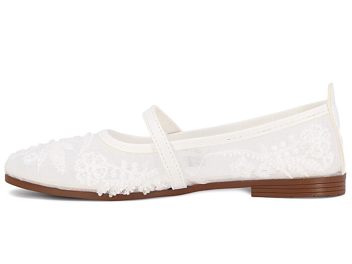 Sıla Zenne Z-1 Boncuk Babet Ayakkabı Beyaz - Sıla (1)