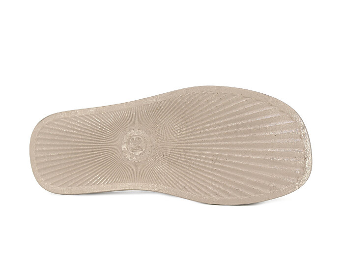 SLC Filet 921-F Çift Toka Taşlı Kutulu Günlük Terlik Altın - 3