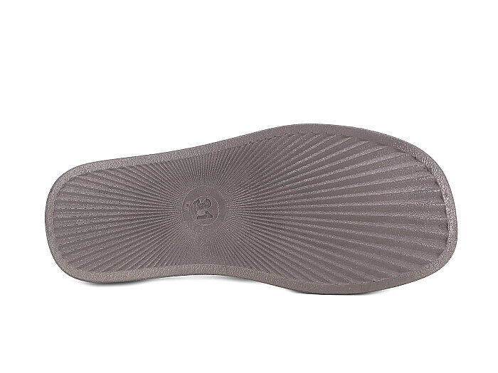 SLC Filet 921-F Çift Toka Taşlı Kutulu Günlük Terlik Platin - 3