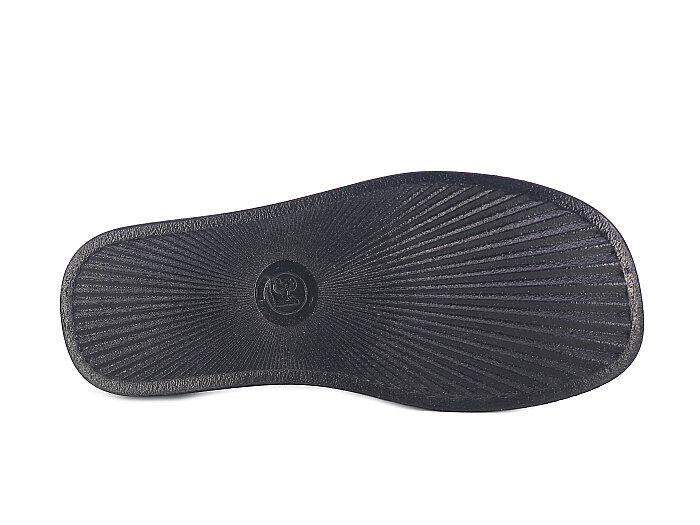 SLC Filet 921-F Çift Toka Taşlı Kutulu Günlük Terlik Siyah - 3