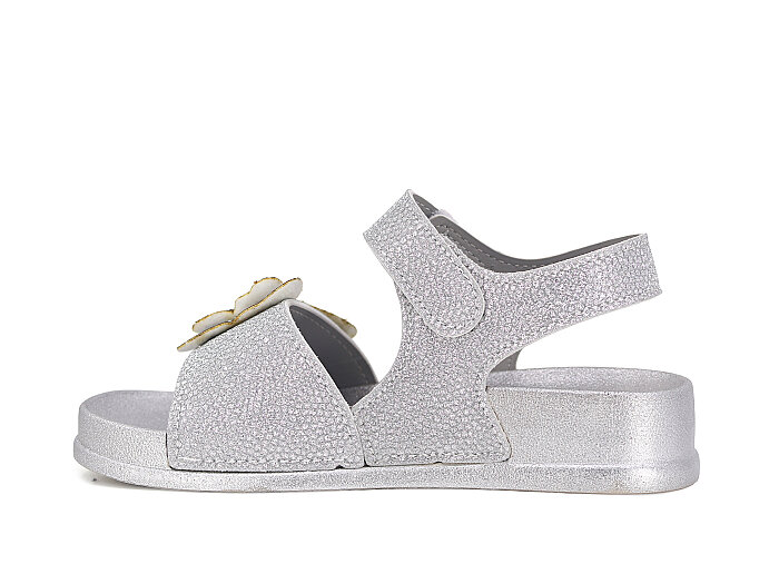 SLC Filet 950-F Cırtlı Taşlı Kutulu Sandalet Gümüş - SLC (1)