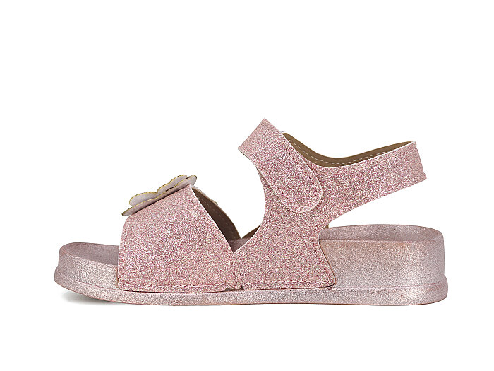 SLC Filet 950-F Cırtlı Taşlı Kutulu Sandalet Pudra - 2