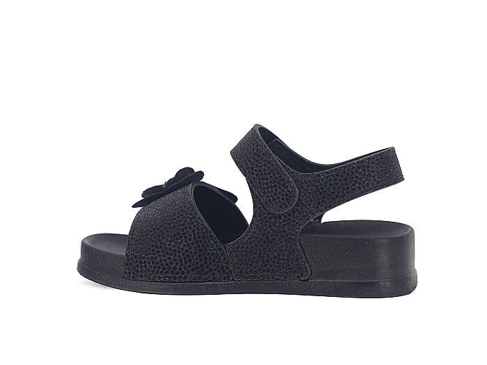 SLC Patik 850-P Cırtlı Taşlı Kutulu Sandalet Siyah - SLC (1)