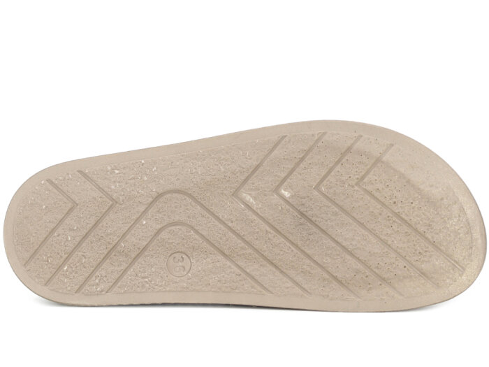 SLC Zenne 8532 Çift Toka Simli Kutulu Günlük Terlik Altın - 3