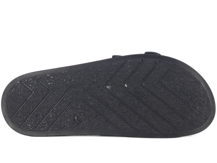 SLC Zenne 8535 Çift Toka Simli Kelebekli Kutulu Günlük Terlik Siyah - 3