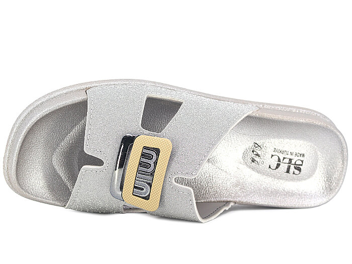 SLC Zenne 9111 HRMS Kutulu Günlük Terlik Gümüş - 2