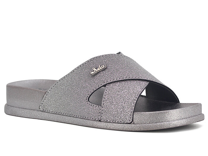 SLC Zenne 9117 Çapraz Kutulu Günlük Terlik Platin - SLC