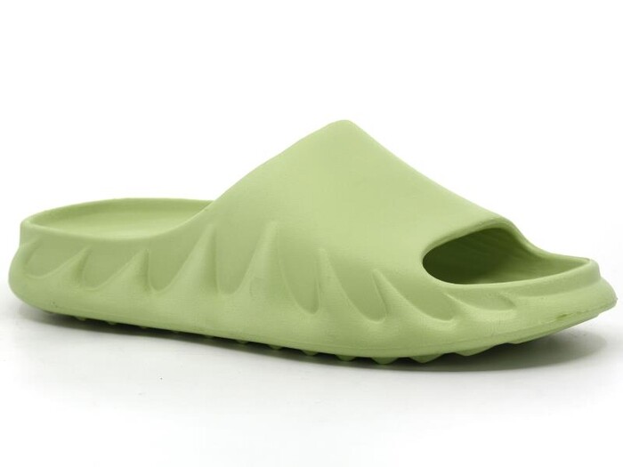 Sonimix Merdane EM0111.01 Kutulu Yzy Alevli Baskılı (CEOX) Lux Eva Terlik Pastel Yeşili - Sonimix