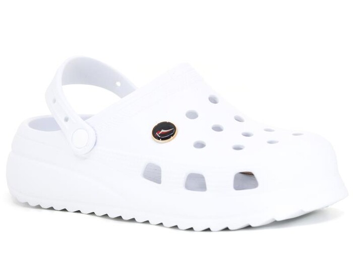 Sonimix Merdane EM0129.01 Eva Kutulu Cross Terlik Beyaz - Sonimix