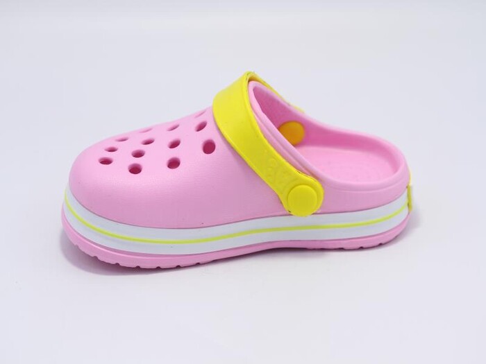 Sonimix Patik EP0078.01 Sargılı Kutulu Eva Cross Terlik Pembe - Beyaz - Sarı - Sonimix (1)