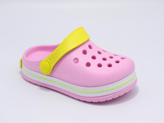 Sonimix Patik EP0078.01 Sargılı Kutulu Eva Cross Terlik Pembe - Beyaz - Sarı 