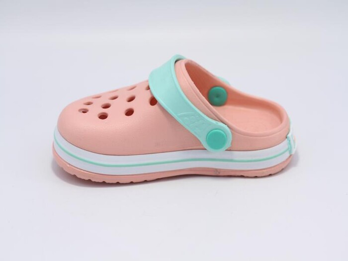 Sonimix Patik EP0078.01 Sargılı Kutulu Eva Cross Terlik Pudra - Beyaz - Su Yeşili - Sonimix (1)