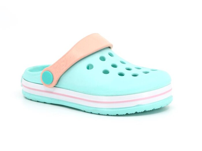 Sonimix Patik EP0078.01 Sargılı Kutulu Eva Cross Terlik Su Yeşili - Beyaz - Kırmızı 