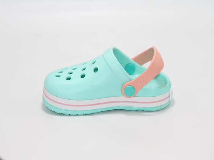 Sonimix Patik EP0078.01 Sargılı Kutulu Eva Cross Terlik Su Yeşili - Beyaz - Pudra - 3