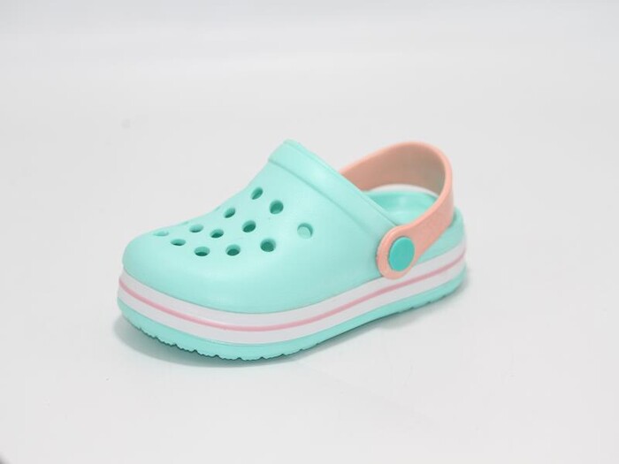 Sonimix Patik EP0078.01 Sargılı Kutulu Eva Cross Terlik Su Yeşili - Beyaz - Pudra - Sonimix (1)