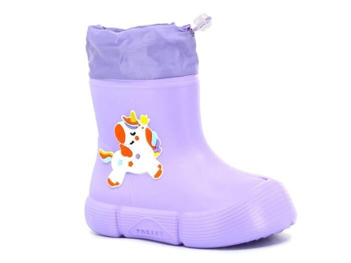 Sonimix Patik EP0139.01 Eva Figürlü Çocuk Çizme Lila - Sonimix