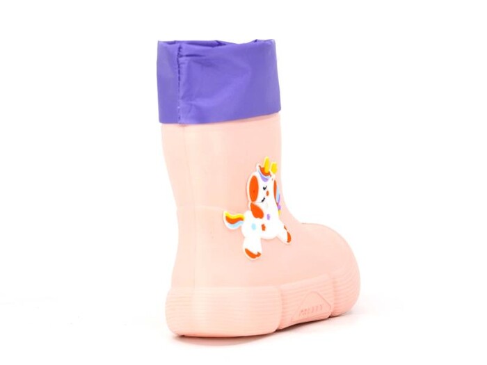 Sonimix Patik EP0139.01 Eva Figürlü Çocuk Çizme Pudra - 3