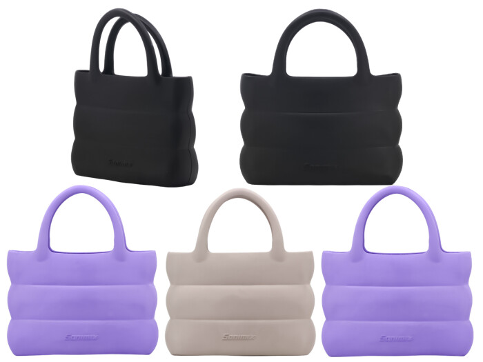 Sonimix Unisex 0141.01 Eva Çanta Siyah - Lila - Lila - Kum - 1