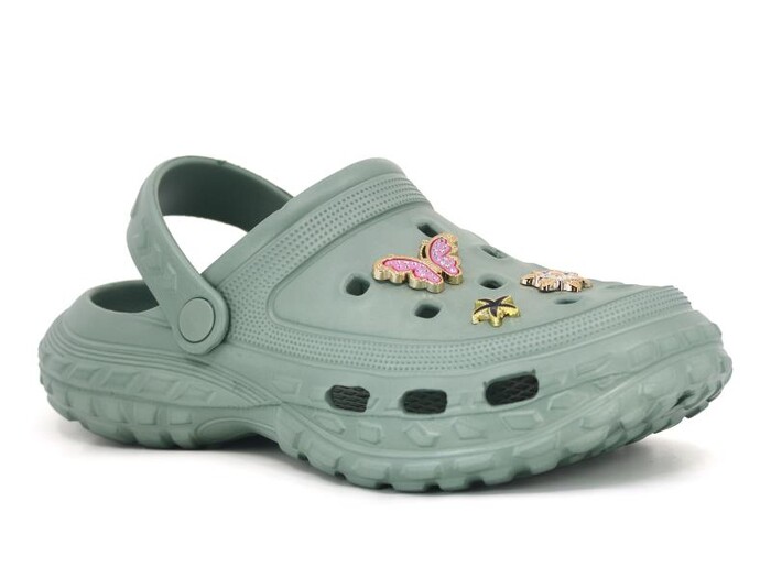 Sonimix Zenne EG0149.01 Taşlı Etiketli Eva Kutulu Cross Terlik Çağla Yeşili - Sonimix