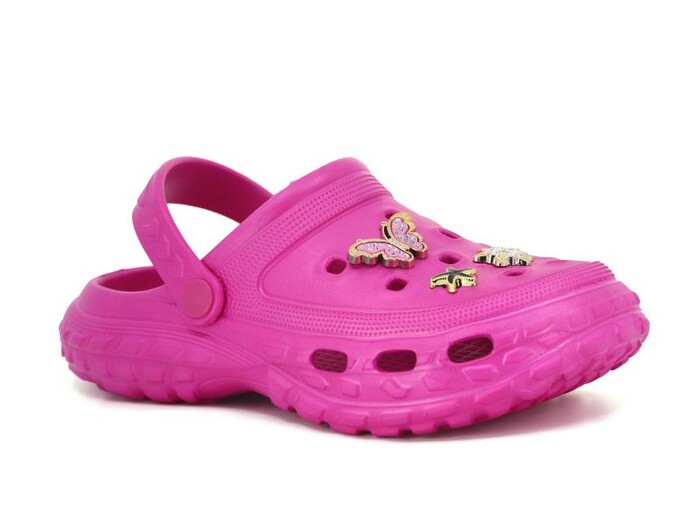 Sonimix Zenne EG0149.01 Taşlı Etiketli Eva Kutulu Cross Terlik Fuşya - Sonimix