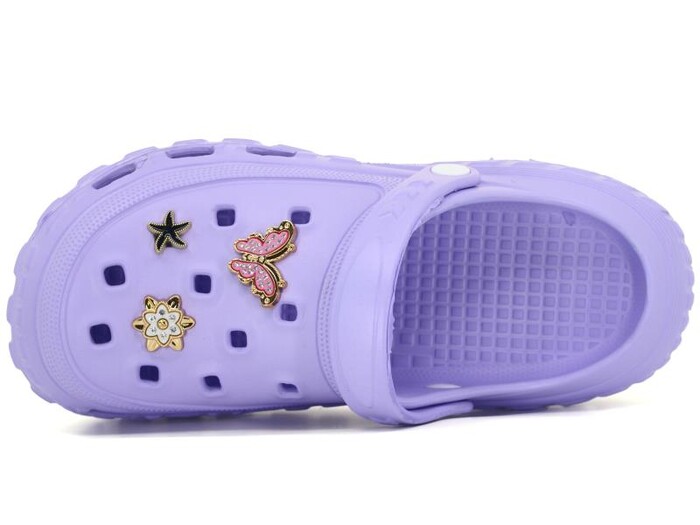 Sonimix Zenne EG0149.01 Taşlı Etiketli Eva Kutulu Cross Terlik Lila - 2