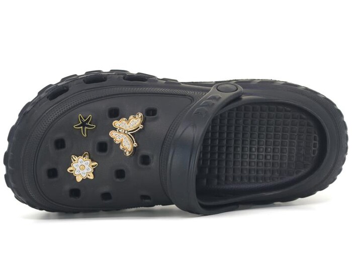 Sonimix Zenne EG0149.01 Taşlı Etiketli Eva Kutulu Cross Terlik Siyah - Sonimix (1)