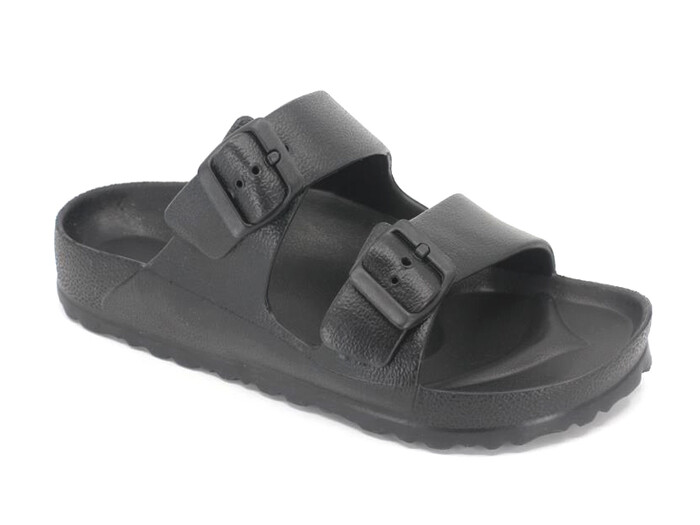 Sonimix Zenne EZ0082.01 Çift Toka Kutulu Lux Eva Terlik Siyah - 1
