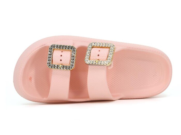 Sonimix Zenne EZ0095.02 Çift Altın Toka Yüksek Kutulu (CEOX) Lux Eva Terlik Pudra - Sonimix (1)