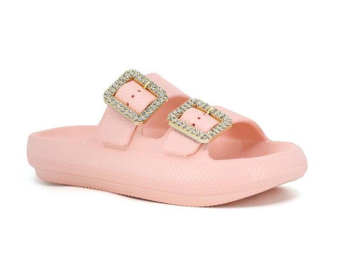 Sonimix Zenne EZ0095.02 Çift Altın Toka Yüksek Kutulu (CEOX) Lux Eva Terlik Pudra - 1