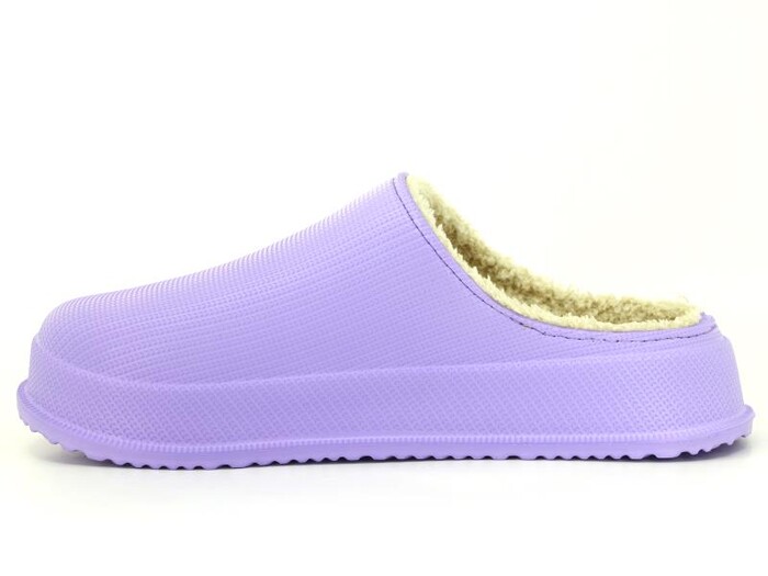 Sonimix Zenne EZ0110.01 Bayan İçi Tüylü Kışlık Eva Werner Ev Terliği Lila - Sonimix (1)
