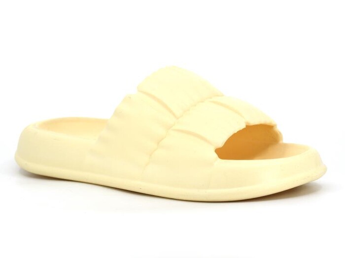 Sonimix Zenne EZ0117.01 Büzgülü Lux Eva Terlik Soft Sarı - Sonimix